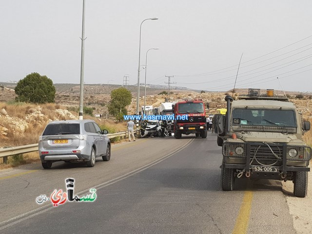 فيديو :مصرع سيدة من اورانيت واصابة اثنين في حادث طرق مروع في مدخل كفرقاسم الشرقي  